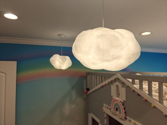 Cloud light installation. - 2 cloud light installation.