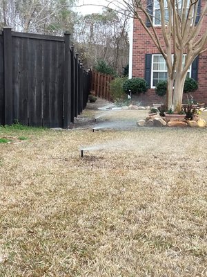 Sprinkler Heads serviced - These sprinkler heads were broken and needed to be fixed right away. G made sure all of the sprinklers were working properly. The customer called and we were able to schedule an estimate appointment for that same day and by the next day they were getting fixed.