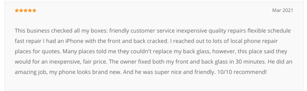 Customer Testimonials - Call or text for a quote, walk ins always welcome! Customer Testimonials - Call or text for a quote, walk ins always welcome!