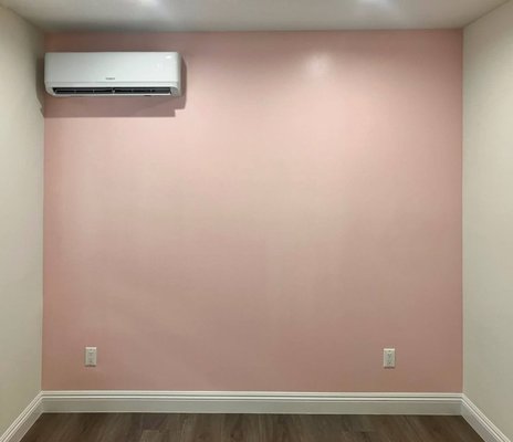 Kids’ room accent wall - Accent wall painting in a kids’ room. Kids’ room accent wall - Accent wall painting in a kids’ room.