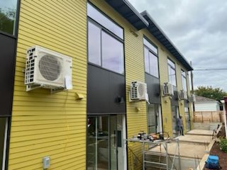 Mini-Split Installation - 6-PLEX Mini-split installation with custom heat pump installation