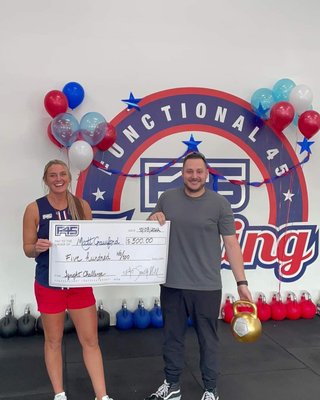 F45 Ignite Challenge! - We just completed our BIGGEST Challenge yet! 💪 Over $2,000 in Prizes! 🏆  So many goals accomplished by members and prize money won! This challenge was focuses on body fat loss, lean muscle mass gain with a bit of I.C.E. added (Intensity - Commitment - Engagement)!  

Congrats to Khoi Pham as the NW Regional Champ and Matt Crawford as the Puyallup/South Hill Champ!