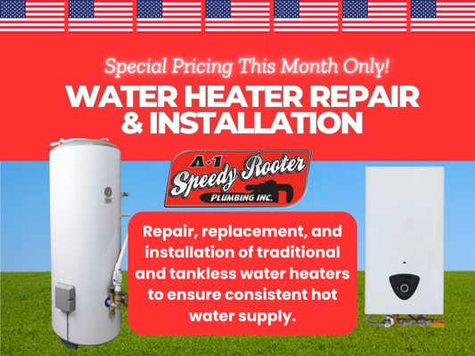 Water Heater Pros - A-1 Speedy Rooter delivers expert water heater installation and repair throughout Fullerton and surrounding Orange County communities. Our licensed plumbers service both traditional tank and high-efficiency tankless models, handling everything from precise sizing and safe gas or electric hookups to thermostat calibration and full code compliance. When units fail, we troubleshoot leaks, pilot issues, heating elements, anode rods, and sediment buildup, restoring reliable hot water fast. If replacement proves smarter, we haul away old equipment and install ENERGY STAR–rated systems that slash energy bills. Up-front pricing, 24/7 emergency response, and tidy workmanship make your experience stress-free while providing enduring service.