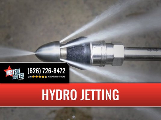Hydro Jetting - High strength flexible hoses deliver high-pressure water to clean grease, sludge, and roots without removing surface metal or damaging your pipes. At 4000 psi, high-pressure water delivers its cleaning energy into most inaccessible areas, blasting away stubborn deposits. Hydro Jetting - High strength flexible hoses deliver high-pressure water to clean grease, sludge, and roots without removing surface metal or damaging your pipes. At 4000 psi, high-pressure water delivers its cleaning energy into most inaccessible areas, blasting away stubborn deposits.