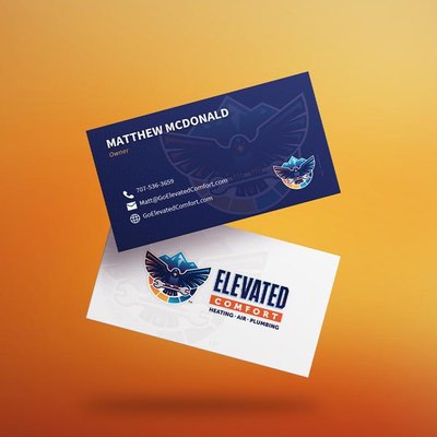 Business Card Design & Printing - Elevated Comfort loves printing their cards with a dark blue glittery painted edge! Other clients like adding foil accents to really let their cards stand out. Business Card Design & Printing - Elevated Comfort loves printing their cards with a dark blue glittery painted edge! Other clients like adding foil accents to really let their cards stand out.