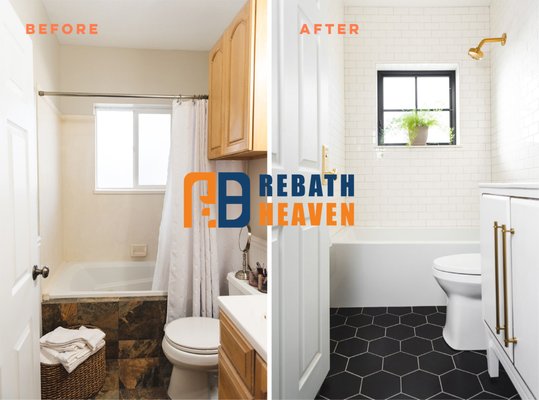 Complete Bathroom Remodeling , Bathtub Installation & Toilet Repairing - These projects were done in an apartment that had been updated but the bathrooms were outdated and in bad shape. Rebath Heaven's skilled and licensed installers did the job on time and customer was satisfied. Complete Bathroom Remodeling , Bathtub Installation & Toilet Repairing - These projects were done in an apartment that had been updated but the bathrooms were outdated and in bad shape. Rebath Heaven's skilled and licensed installers did the job on time and customer was satisfied.