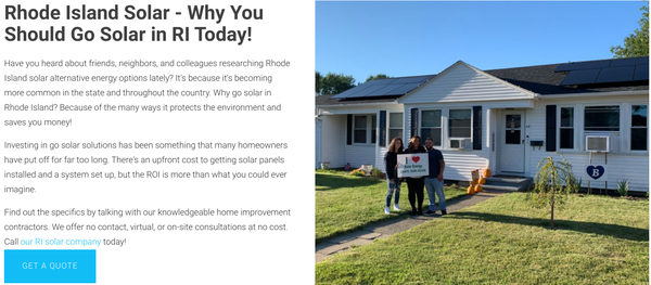 Thinking about going Solar? - We specialize in Solar and love to express our truest desire to help our community go green! Thinking about going Solar? - We specialize in Solar and love to express our truest desire to help our community go green!