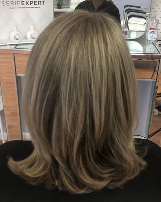 Transformation to Blonde - The client hasn't had anything done to her hair since the beginning of the covid.........now gray hair is covered and she is back to her favorite shade of blond again Transformation to Blonde - The client hasn't had anything done to her hair since the beginning of the covid.........now gray hair is covered and she is back to her favorite shade of blond again