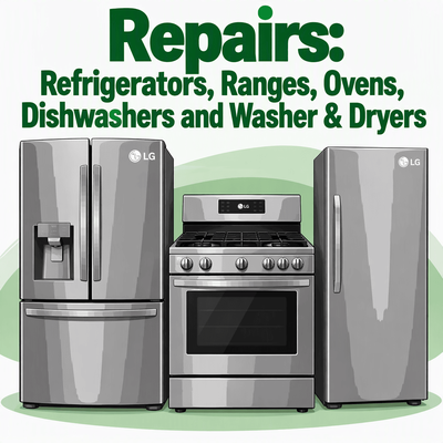 Repairs Refrigerators, Ranges, Ovens, Dishwasher and Washer and Dryers - Kelly's Appliance Repair your appliance repair experts in Sonoma, Marin and Napa Repairs Refrigerators, Ranges, Ovens, Dishwasher and Washer and Dryers - Kelly's Appliance Repair your appliance repair experts in Sonoma, Marin and Napa