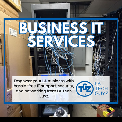 🏢 Business IT Services – Keep Your LA Company Ahead of the Curve - 🏢 Business IT Services – Keep Your LA Company Ahead of the Curve
Modern business relies on technology that just works. LA Tech Guyz is the partner of choice for small and medium-sized businesses in Westwood, Beverly Hills, Santa Monica, and across the Westside—trusting us for fast, effective IT services that let you focus on growth, not glitches. Our experts blend corporate-level experience with a small business mindset, so solutions are reliable, scalable, and affordable.
We offer a full suite of business IT services: network design and implementation, cloud migration, data backup and security, server and workstation maintenance, Microsoft 365 setup, routine updates, and much more. We set up secure WiFi for employees and guests, manage firewalls, monitor hardware health, and provide swift troubleshooting support either remotely or on-site. Our team is fluent in both Windows and Mac environments, as well as all the top brands—Dell, HP, Cisco, Ubiquiti, Synology, Apple, and more.
It is not just about putting out fires—it is about proactive planning to keep downtime minimal. We help you prepare for cyber threats, staff changes, and everyday hiccups with plans and training. Our managed service agreements mean you get the right level of support for your business, whether you run a legal office, creative agency, medical practice, or startup. 🏢 Business IT Services – Keep Your LA Company Ahead of the Curve - 🏢 Business IT Services – Keep Your LA Company Ahead of the Curve
Modern business relies on technology that just works. LA Tech Guyz is the partner of choice for small and medium-sized businesses in Westwood, Beverly Hills, Santa Monica, and across the Westside—trusting us for fast, effective IT services that let you focus on growth, not glitches. Our experts blend corporate-level experience with a small business mindset, so solutions are reliable, scalable, and affordable.
We offer a full suite of business IT services: network design and implementation, cloud migration, data backup and security, server and workstation maintenance, Microsoft 365 setup, routine updates, and much more. We set up secure WiFi for employees and guests, manage firewalls, monitor hardware health, and provide swift troubleshooting support either remotely or on-site. Our team is fluent in both Windows and Mac environments, as well as all the top brands—Dell, HP, Cisco, Ubiquiti, Synology, Apple, and more.
It is not just about putting out fires—it is about proactive planning to keep downtime minimal. We help you prepare for cyber threats, staff changes, and everyday hiccups with plans and training. Our managed service agreements mean you get the right level of support for your business, whether you run a legal office, creative agency, medical practice, or startup.