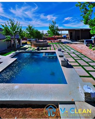 Horizon back yard and midland pool project - Full backyard remodel Horizon back yard and midland pool project - Full backyard remodel