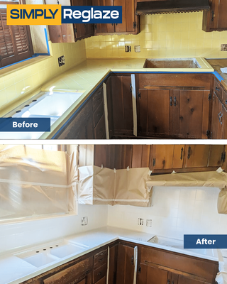 Kitchen Countertops Reglazing - At Simply Reglaze, we understand the importance of having beautiful and functional kitchen countertops and vanity countertops. That's why we provide expert refinishing and reglazing services to help our customers restore these surfaces back to their glory days.
With our refinishing and reglazing techniques, we can revitalize worn and tired countertops, bringing them back to their original shine and luster. Whether your countertops have scratches, stains, or outdated colors, our skilled team will meticulously work to transform them into a fresh and modern focal point in your kitchen or bathroom.
One of the biggest advantages of choosing Simply Reglaze is the significant cost savings. On average, customers save up to 70% off the cost of reglazing compared to the expense of a complete replacement. By refinishing and reglazing your countertops, you can achieve the same stunning results at a fraction of the price, allowing you to allocate your budget towards other home improvement projects.
Not only does reglazing countertops save you money, but it also saves you time and hassle. Our efficient and professional team can complete the refinishing process quickly, minimizing disruption to your daily routine.
With Simply Reglaze, you can trust that we use high-quality materials and employ skilled technicians to ensure a durable and long-lasting finish. We take pride in our attention to detail and strive for complete customer satisfaction with every project.
Don't let worn or outdated countertops diminish the beauty of your kitchen or bathroom. Let Simply Reglaze work our magic and restore your countertops to their former glory. Contact us today to learn more about our refinishing and reglazing services and embark on a cost-effective transformation that will breathe new life into your space. Kitchen Countertops Reglazing - At Simply Reglaze, we understand the importance of having beautiful and functional kitchen countertops and vanity countertops. That's why we provide expert refinishing and reglazing services to help our customers restore these surfaces back to their glory days.
With our refinishing and reglazing techniques, we can revitalize worn and tired countertops, bringing them back to their original shine and luster. Whether your countertops have scratches, stains, or outdated colors, our skilled team will meticulously work to transform them into a fresh and modern focal point in your kitchen or bathroom.
One of the biggest advantages of choosing Simply Reglaze is the significant cost savings. On average, customers save up to 70% off the cost of reglazing compared to the expense of a complete replacement. By refinishing and reglazing your countertops, you can achieve the same stunning results at a fraction of the price, allowing you to allocate your budget towards other home improvement projects.
Not only does reglazing countertops save you money, but it also saves you time and hassle. Our efficient and professional team can complete the refinishing process quickly, minimizing disruption to your daily routine.
With Simply Reglaze, you can trust that we use high-quality materials and employ skilled technicians to ensure a durable and long-lasting finish. We take pride in our attention to detail and strive for complete customer satisfaction with every project.
Don't let worn or outdated countertops diminish the beauty of your kitchen or bathroom. Let Simply Reglaze work our magic and restore your countertops to their former glory. Contact us today to learn more about our refinishing and reglazing services and embark on a cost-effective transformation that will breathe new life into your space.