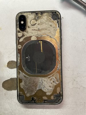 Phone Repair - This repair is for iPhones back cover normally shatter from the back glass, after replacing the back glass our customers get really happy seeing a new phone come out from our repair room and seeing the phone in great condition￼ after repairing it.