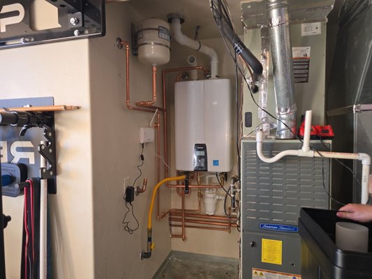 Tankless Water Heater Installation - Tankless water heater install. Currently, there is a $600 tax credit on tankless installs.
Save space, energy, and money. Tankless Water Heater Installation - Tankless water heater install. Currently, there is a $600 tax credit on tankless installs.
Save space, energy, and money.