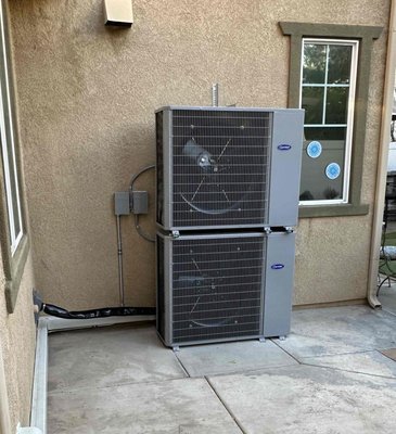 Carrier Compact HD Unit installation - Installation and custom fitting of 2 Carrier Comfort series Compact HD units designed for customers space concerns.