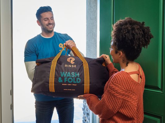 Wash & Fold - Schedule a laundry pickup any day of the week via text, the web, or the app. Your clothes get their own machine, are separated by color, cleaned according to your preferences, and then neatly folded — we even pair your socks!