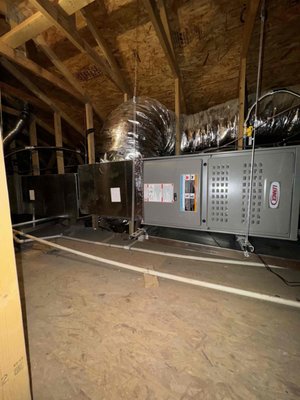 (2) 3 TON Lennox split system gas/electric - Superior Heating and Air Conditioning completed a full HVAC upgrade for a residential property, installing two 3-ton Lennox split system gas/electric units. The project involved replacing both the upstairs and downstairs systems to ensure optimal comfort and energy efficiency throughout the entire home. (2) 3 TON Lennox split system gas/electric - Superior Heating and Air Conditioning completed a full HVAC upgrade for a residential property, installing two 3-ton Lennox split system gas/electric units. The project involved replacing both the upstairs and downstairs systems to ensure optimal comfort and energy efficiency throughout the entire home.