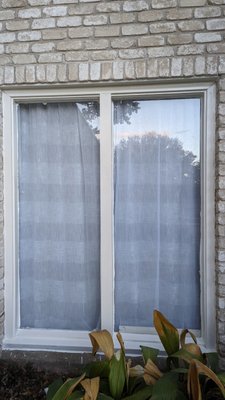 PVC Board Job - I had a customer ask me to replace the trim boards on their big double window by their entryway. They wanted the wood boards replaced with PVC boards to keep them from rotting again. I removed all of the old rotten boards and filled all the gaps and cracks with spray foam to better insulate the space. I custom cut all the boards and re-caulked and painted everything to make it look brand new and untouched. The customers were very happy with the finished work. PVC Board Job - I had a customer ask me to replace the trim boards on their big double window by their entryway. They wanted the wood boards replaced with PVC boards to keep them from rotting again. I removed all of the old rotten boards and filled all the gaps and cracks with spray foam to better insulate the space. I custom cut all the boards and re-caulked and painted everything to make it look brand new and untouched. The customers were very happy with the finished work.