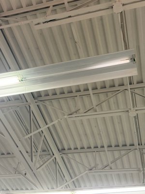 Commercial Job Fixtures - This medical supply company asked us to figure out why all the lights are not working.  After investigating the fixtures, we found that two ballasts were burned out and several lamps needed to be replaced.