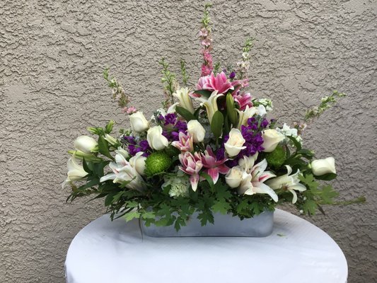 Anniversary - Lilies, roses and a little bit of everything in the shop.