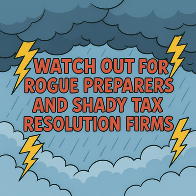 Tax Resolved Payment Plan Established - Our office was able to help a client with their tax issue within about three hours. Like any legal story, it did not start well for this client.
 
 Initially, the client had their 2021 and 2022 tax returns prepared by a rouge preparer. What is a rouge preparer?  Generally, this is an individual or tax preparation business preparing a return without signing the return, including their PTIN number, grossly inflating deductions, and, in many cases, having the inflated refund directly deposited to their bank account. Well . . . the preparer for this client did all the above and more! Fast forward two years and the client is audited by the State of Maryland and the IRS. Yes, both tax authorities! Additional tax, interest, and penalties were assessed against the taxpayer. But wait, the story gets even worse.
 
 Panicked, the client then contacted a tax resolution firm in February. The firm, located in another state (California), collects a $3,500 retainer from the client and monthly payments of $500. The client sends documentation to the tax resolution firm as requested. Months go by with no further contact from the tax resolution firm. The client reaches out to DMV Tax Resolution concerning their case. We set up an in-office appointment for the client. The client's 2023 and 2024 tax returns were prepared within three hours; the audits were analyzed and deemed reasonable considering the destructiveness caused by the rouge preparer and payment plans established for the IRS and the State of Maryland. The client is now compliant with a payment plan they can afford, is no longer at risk for levy, and is ready to tackle penalty abatement. All work was completed quickly and for substantially less than the tax resolution firm the client initially contacted. We even helped the client contact their credit card company to receive a full refund of the fees paid to the initial tax resolution firm. We may even follow up with civil litigation against the “rogue” preparer. Not all resolution cases can be resolved in a few hours, but for a client to wait four months for a resolution that takes several hours is maddening.
 
 If you need assistance in preparing your tax returns, you should first find a reputable preparer. Yes, it will cost more money. However, being a victim of a "rouge" preparer or even just a preparer who has no clue what they are doing could cost you substantially more in interest, penalties, and additional fees for audit representation. Second, if you do need an attorney to help resolve a tax issue you are unable to resolve yourself, find a reputable attorney. Preferably an attorney with ties to the local community. Someone you know will be accountable to the community they serve. Yes, this will cost money, but you don’t have to go to a large or regional firm charging well north of $500 or even $1,000 per hour when a smaller firm completes the same high-quality work for a fraction of the cost.

Facing a tax issue reach out to my office.