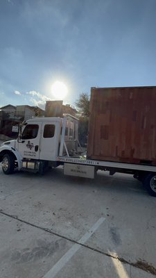 Storage container haul - Our very first and not the last storage container delivery for our clients Storage container haul - Our very first and not the last storage container delivery for our clients