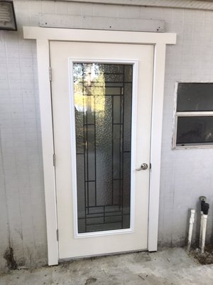 Exterior Laundry Door - Customer had a door which was not in a good condition, rotted frames and old looking door. We could help them with Measurement and Ordering process and Installation at the end to complete this nice Laundry door. Exterior Laundry Door - Customer had a door which was not in a good condition, rotted frames and old looking door. We could help them with Measurement and Ordering process and Installation at the end to complete this nice Laundry door.