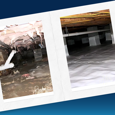 Crawlspace Full Restoration Plus Antimicrobial Treatment - Our team fully restored a crawlspace, removing debris, refastening fixtures, and reinsulating the space with a vapor barrier and batted insulation. We also applied an antimicrobial treatment to prevent future microbial growth. Crawlspace Full Restoration Plus Antimicrobial Treatment - Our team fully restored a crawlspace, removing debris, refastening fixtures, and reinsulating the space with a vapor barrier and batted insulation. We also applied an antimicrobial treatment to prevent future microbial growth.