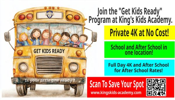 Get Kids Ready 4K Program - Did you sign up for 4K, or did you miss the enrollment deadline?

There's still a great opportunity! We offer an outstanding FREE 4K program for 4-year-olds, Monday through Friday from 9:00 a.m. to 12:00 p.m.

If your child didn't get a spot at your local school or you missed enrollment, we'd love to welcome your family. Learn more about our 4K program and give your child a fun, engaging start to their educational journey!