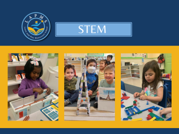 STEM Enrichment Program - We use age-appropriate, Montessori + STEM methods to encourage kids to LOVE to learn, and that includes STEM subjects! Indeed, you might call this STEM-oriented Montessori.