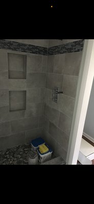 Tiled bathroom - Bathroom tile work done Tiled bathroom - Bathroom tile work done