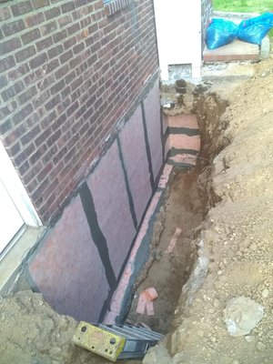 Excavation and Waterproofing - House with issues that needed to be cured immediately. With a 24 hour turnaround with pricing and mobilization, the mission was completed in 72 hours. When our clients are in need, we are here to help in all situations and circumstances!