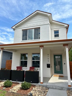 Exterior House Painting Projects - The exterior of your home says a lot, especially to your neighbors. We focus on not just making your home look beautiful but really giving you a paint job that will last for years to come. With our products, processes, and most importantly, our people, we strive to give each client and thoughtful and positive experience. We specialize in full exterior house painting, brick painting, and staining projects in Denver and the surrounding Colorado suburbs and we'd love to hear more about your project. Call us today or shoot us a message right here on Yelp to discuss your project and get a free quote! Exterior House Painting Projects - The exterior of your home says a lot, especially to your neighbors. We focus on not just making your home look beautiful but really giving you a paint job that will last for years to come. With our products, processes, and most importantly, our people, we strive to give each client and thoughtful and positive experience. We specialize in full exterior house painting, brick painting, and staining projects in Denver and the surrounding Colorado suburbs and we'd love to hear more about your project. Call us today or shoot us a message right here on Yelp to discuss your project and get a free quote!