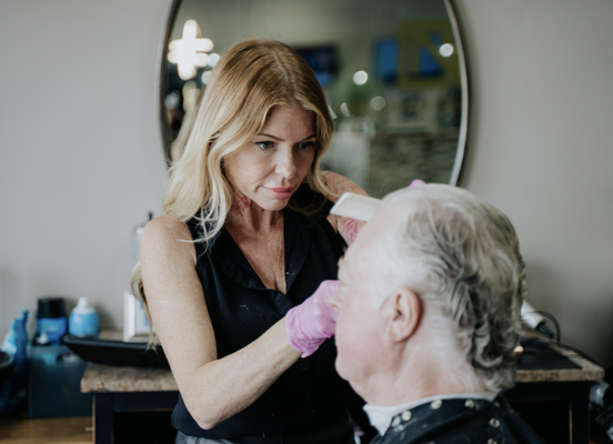 Where luxury meets precision - Welcome to Nobleman Quarters, where luxury meets tradition in the art of grooming. Nestled in the heart of Las Vegas, our esteemed establishment is more than just a barbershop—it's a sanctuary for the modern gentleman.
At Nobleman Quarters, we understand that grooming is not just a routine; it's a reflection of one's individuality and style. With a commitment to excellence and a passion for precision, our team of skilled barbers delivers unparalleled service tailored to each client's unique needs.
Step into our sophisticated yet inviting space, where classic elegance merges seamlessly with contemporary flair. Our dedication to craftsmanship extends beyond our services to the products we use. We proudly feature an exclusive selection of premium grooming products, meticulously chosen to enhance your grooming experience and elevate your daily routine.
At Nobleman Quarters, we believe that every man deserves to look and feel his best. Whether you're in need of a traditional hot towel shave, a classic haircut, or a modern grooming service, we invite you to experience the epitome of luxury and sophistication at Nobleman Quarters. Where luxury meets precision - Welcome to Nobleman Quarters, where luxury meets tradition in the art of grooming. Nestled in the heart of Las Vegas, our esteemed establishment is more than just a barbershop—it's a sanctuary for the modern gentleman.
At Nobleman Quarters, we understand that grooming is not just a routine; it's a reflection of one's individuality and style. With a commitment to excellence and a passion for precision, our team of skilled barbers delivers unparalleled service tailored to each client's unique needs.
Step into our sophisticated yet inviting space, where classic elegance merges seamlessly with contemporary flair. Our dedication to craftsmanship extends beyond our services to the products we use. We proudly feature an exclusive selection of premium grooming products, meticulously chosen to enhance your grooming experience and elevate your daily routine.
At Nobleman Quarters, we believe that every man deserves to look and feel his best. Whether you're in need of a traditional hot towel shave, a classic haircut, or a modern grooming service, we invite you to experience the epitome of luxury and sophistication at Nobleman Quarters.