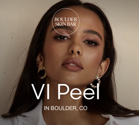 VI Peel - Skin That Glows, Confidence That Lasts
Why Choose Boulder Skin Bar for Your VI Peel?
At Boulder Skin Bar, our team of experienced Master Estheticians customizes each VI Peel treatment to your specific needs. We combine expertise with a personalized approach, ensuring you achieve the best possible results in a safe, comfortable environment. This advanced chemical peel targets a range of skin concerns, from uneven tone and texture to fine lines and acne. VI Peel - Skin That Glows, Confidence That Lasts
Why Choose Boulder Skin Bar for Your VI Peel?
At Boulder Skin Bar, our team of experienced Master Estheticians customizes each VI Peel treatment to your specific needs. We combine expertise with a personalized approach, ensuring you achieve the best possible results in a safe, comfortable environment. This advanced chemical peel targets a range of skin concerns, from uneven tone and texture to fine lines and acne.