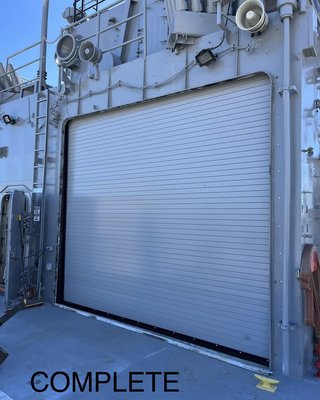 USS ORLECK - Replaced the Rollup door on the USS ORLECK USS ORLECK - Replaced the Rollup door on the USS ORLECK