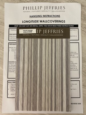 Bath Wall : Style know no bounds on this vertical paper waves. Paper are colored , cut and laminated into a multi tonal limitless stripes - LONGITUDE WALLCOVERINGS
We are a full-service Wallcovering Installers and decoration painting Company.
Photo : SanFrancisco , California
Private Residence.
Wallpaper Installation.
Style knows no bounds in this vertical paper weave. Papers are colored, cut, and laminated into a multi-tonal limitless stripe reminiscent of crisscrossing travel coordinates Bath Wall : Style know no bounds on this vertical paper waves. Paper are colored , cut and laminated into a multi tonal limitless stripes - LONGITUDE WALLCOVERINGS
We are a full-service Wallcovering Installers and decoration painting Company.
Photo : SanFrancisco , California
Private Residence.
Wallpaper Installation.
Style knows no bounds in this vertical paper weave. Papers are colored, cut, and laminated into a multi-tonal limitless stripe reminiscent of crisscrossing travel coordinates