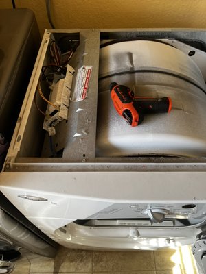 Dryer belt change - All our jobs are finished looking better than factory. Dryer belt change - All our jobs are finished looking better than factory.