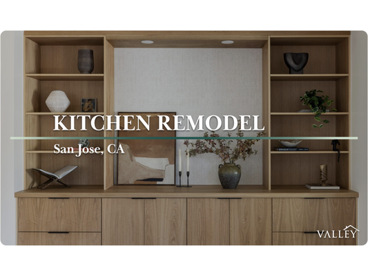 San Jose - Kitchen & Living Room Remodel - One of our favorite projects is done, and we are excited to share the gallery with you! Open-concept galley kitchen with white oak custom cabinetry and porcelain Taj Mahal slab San Jose - Kitchen & Living Room Remodel - One of our favorite projects is done, and we are excited to share the gallery with you! Open-concept galley kitchen with white oak custom cabinetry and porcelain Taj Mahal slab