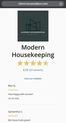 What our clients say about our services! - Our housecall pro website reviews! What our clients say about our services! - Our housecall pro website reviews!