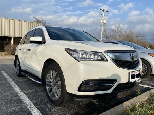 2016 Acura MDX - Wax is Dead Package - This shows how much gloss just our base Wax is Dead Package can offer even without a paint correction.