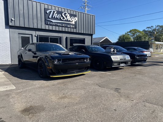Mopar Muscle at The Shop - Hellcat, ScatPack and Madcat - a trio of Challenger Muscle on display at The Shop today! Exhaust, suspension, performance, even paint and body - The Shop is your one-stop shop for everything Mopar! #srt #dodge #charger #theshopfl #bradenton Mopar Muscle at The Shop - Hellcat, ScatPack and Madcat - a trio of Challenger Muscle on display at The Shop today! Exhaust, suspension, performance, even paint and body - The Shop is your one-stop shop for everything Mopar! #srt #dodge #charger #theshopfl #bradenton