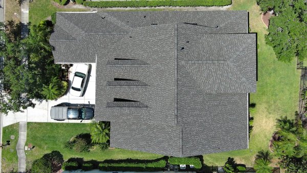 Residential Shingle Roof Replacement - RoofSmith of Tampa Bay installed this GAF Timberline HDZ Shingle System with GAF Liberty SBS Mod-Bit Roofing at cricket areas on this home which provided a stunning and bold roof line for outstanding curb appeal. Residential Shingle Roof Replacement - RoofSmith of Tampa Bay installed this GAF Timberline HDZ Shingle System with GAF Liberty SBS Mod-Bit Roofing at cricket areas on this home which provided a stunning and bold roof line for outstanding curb appeal.