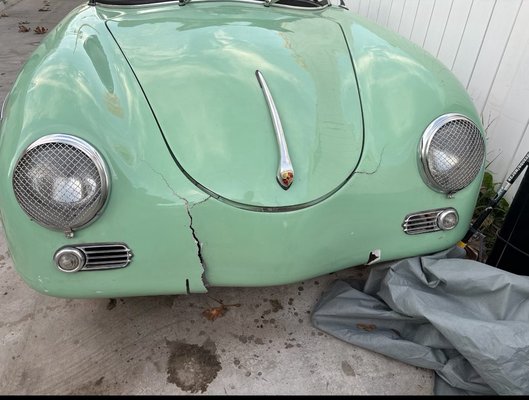 Classic replica Porsche fiberglass repaired seamlessly primed, prepped the tree stage paint - Douglas owner of nationwide body shop owner of the replica of a classic Porsche was told the fiberglass unrepairable I was able to see it repaired it seamlessly got it all back in shape perfectly fiberglass repaired, prepped primer and painted in a tree stage paint customer was amazed and fully satisfied Classic replica Porsche fiberglass repaired seamlessly primed, prepped the tree stage paint - Douglas owner of nationwide body shop owner of the replica of a classic Porsche was told the fiberglass unrepairable I was able to see it repaired it seamlessly got it all back in shape perfectly fiberglass repaired, prepped primer and painted in a tree stage paint customer was amazed and fully satisfied