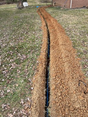 Exterior Water Line Replacement - Our technicians take pride in their work and will never leave you with a mess to clean after we have left!