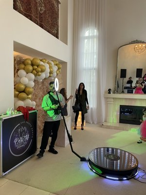 Party Wheel - 360 Photo Booth - I had an event for a 1st birthday kid. The house was beautiful with very respectful and classy guests. We had a blast taking videos and sharing a laugh for such a memorable moment. Call me for more details and lets make your next event more special.