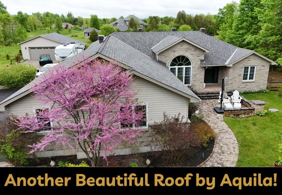 Before & After: Stunning New Roof by Aquila Roofing in Ottawa - Check out this dramatic roof transformation in Ottawa! Aquila Roofing delivered premium craftsmanship, durability, and curb appeal. See the difference a new roof and quality workmanship makes at Aquila Roofing - Built to Last, Through all Seasons.