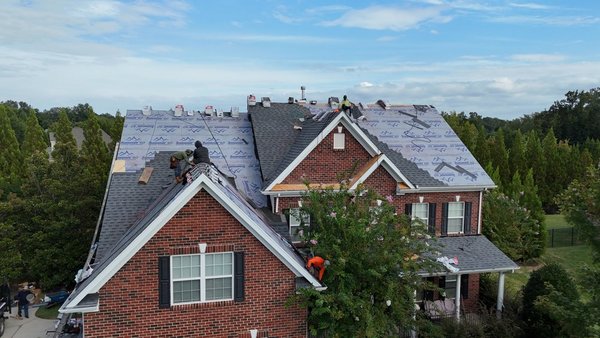 Roof Replacement in Weddington - This customer had hail damage on their roof. We helped them to file a claim with their insurance company and they were approved for a full roof replacement. We were able to get them restored and upgraded them to a new, beautiful roof for just the price of their deductible! Roof Replacement in Weddington - This customer had hail damage on their roof. We helped them to file a claim with their insurance company and they were approved for a full roof replacement. We were able to get them restored and upgraded them to a new, beautiful roof for just the price of their deductible!