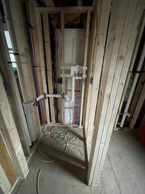 2 family remodel - This whole two family was gutted and re plumbed, new water, waste, and gas lines. Once the project is finished we will post the final result