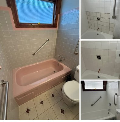 Clifton Heights  - Reglaze bathroom fix the plumbing, fix the tile, reglazed it Clifton Heights  - Reglaze bathroom fix the plumbing, fix the tile, reglazed it